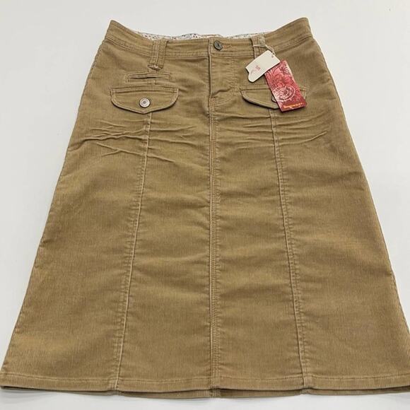 UNIONBAY Womens 1 (Juniors) Tan Corduroy Skirt - Picture 1 of 5